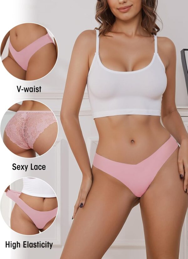 Sexy  Women Underwear Comfortable Seamless Panties Luxurious Lace Bikini Briefs - Image 2