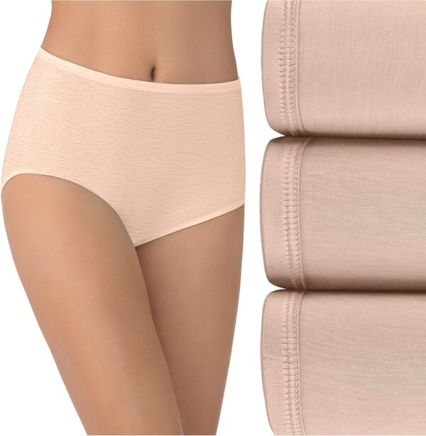 Women  Brief Panties, Silky Stretch & Satin Trim