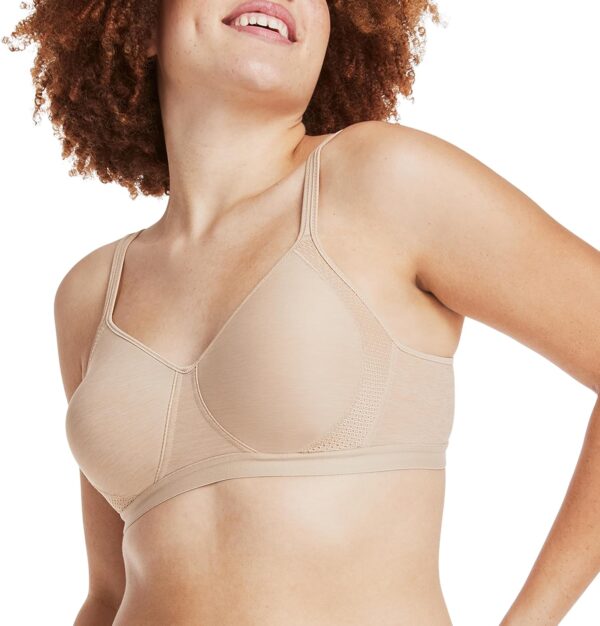 Women  Wireless Bra, Cooling Mesh T-Shirt Bra,  Wirefree Bra